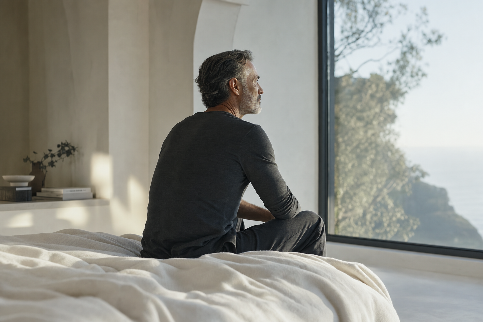 Quiet morning light in a minimal bedroom